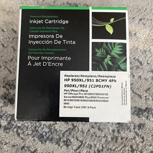 Paquete de 4 cartuchos de tinta Clover HP 950XL para impresoras HP Officejet Pro 8100e negros - Imagen 1 de 4