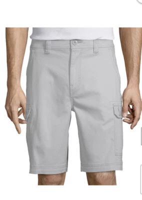 Nuevo con etiquetas Pantalones Cortos Para Hombres Flex Carga Cómodos Cintura Elastizada Gris Talla 40w Precio de venta sugerido por el fabricante $50 Foto 1 de 4