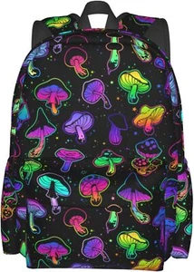Gothic Mushroom Backpack Bookbag Laptop Backpacks Multipurpose - Picture 1 of 9