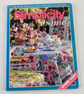 1997 Simplicity Home & Craft Pattern Collection Catalog Early Summer  Store Copy - Image 1 of 4