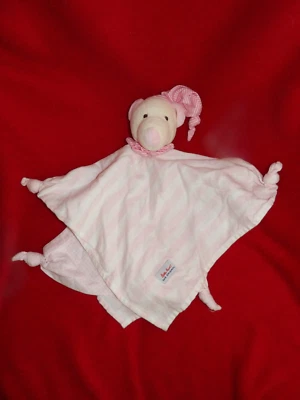 Doudou Plat  Kathe Kruse Ours Blanc Rose Carreau Ligne - Photo 1/2