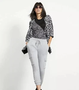 NY&CO Soho Animal Leopard Print Flyaway Jacket Size Medium - Picture 1 of 10