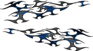 Race Boat Car Truck Trailer Flames Tribal Graphics Decals Stickers Wrap 2-50" - Picture 1 of 1