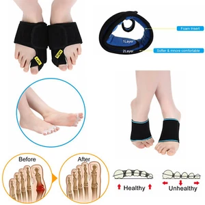 6pcs Bunion Corrector Toe Separators Arch Support Pain Ease Valgus Straighteners - Picture 1 of 12