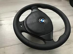 ORIGINAL LENKRAD LEDERLENKRAD BMW E36 E39 E38 Z3 M5 M PAKET NEU Leder ohne Pfand - Bild 1 von 14