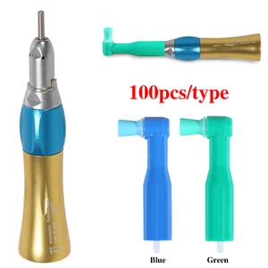 100 pcs Dental Disposable Prophy Angles Right Angle 90° Cup / Straight Handpiece - Picture 1 of 33