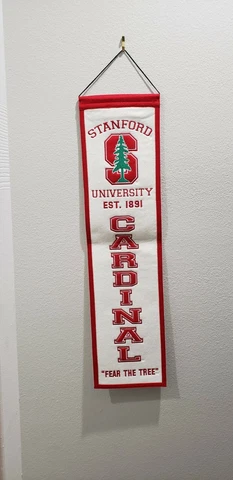 Stanford Cardinal WOOL HERITAGE BANNER 8"X32" NCAA pennant Cover