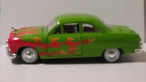 '49 Ford Green Testors Hot Metal Gold 1/24 Diecast Model New But Assembled - Picture 1 of 6
