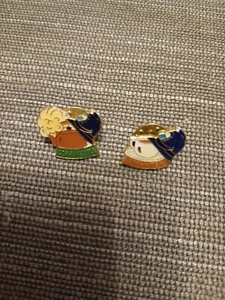 Vintage Police Helmets Pins - Picture 1 of 5