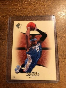 2007-08 SP Authentic Basketball # 67 Camelo Anthony - Picture 1 of 2