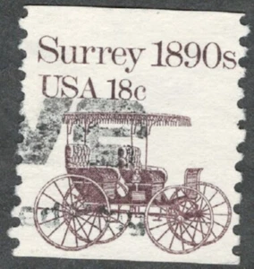 US. 1907. 18c. Surrey 1890s. Coil Single Used. 1981 - Picture 1 of 1