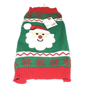NEU Time For Joy Weihnachtsmann Pullover für Hunde Weihnachtskostüm Größe L - Bild 1 von 4