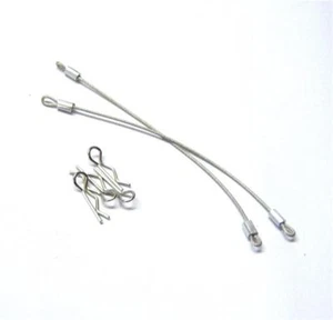 100mm Long Body Cover Pin Clip Holder Silver 1/10 Scale Model Car Retainer - Picture 1 of 1