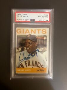 1964 Topps Willie Mays, auto autograph, signed PSA/DNA certified authentic