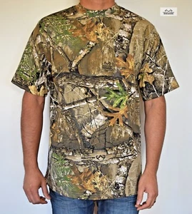 REALTREE EDGE Camo Hunting Fishing Camping Hiking Performance T-shirt Cotton - Bild 1 von 2