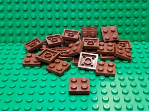 ** Lote de 25 CT ** Lego NUEVO marrón rojizo 2 x 2 piezas de placa Lote de 25 - Imagen 1 de 1