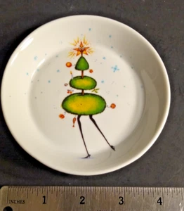 Clare Mackie Festive Collection Coaster by Royal Worcester 4.375" wide - Picture 1 of 6
