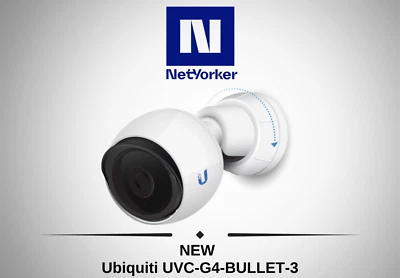 NEW Ubiquiti UniFi UVC-G4-BULLET-3 G4 Bullet 3 Pack Bullet Security Camera - Image 1 of 4