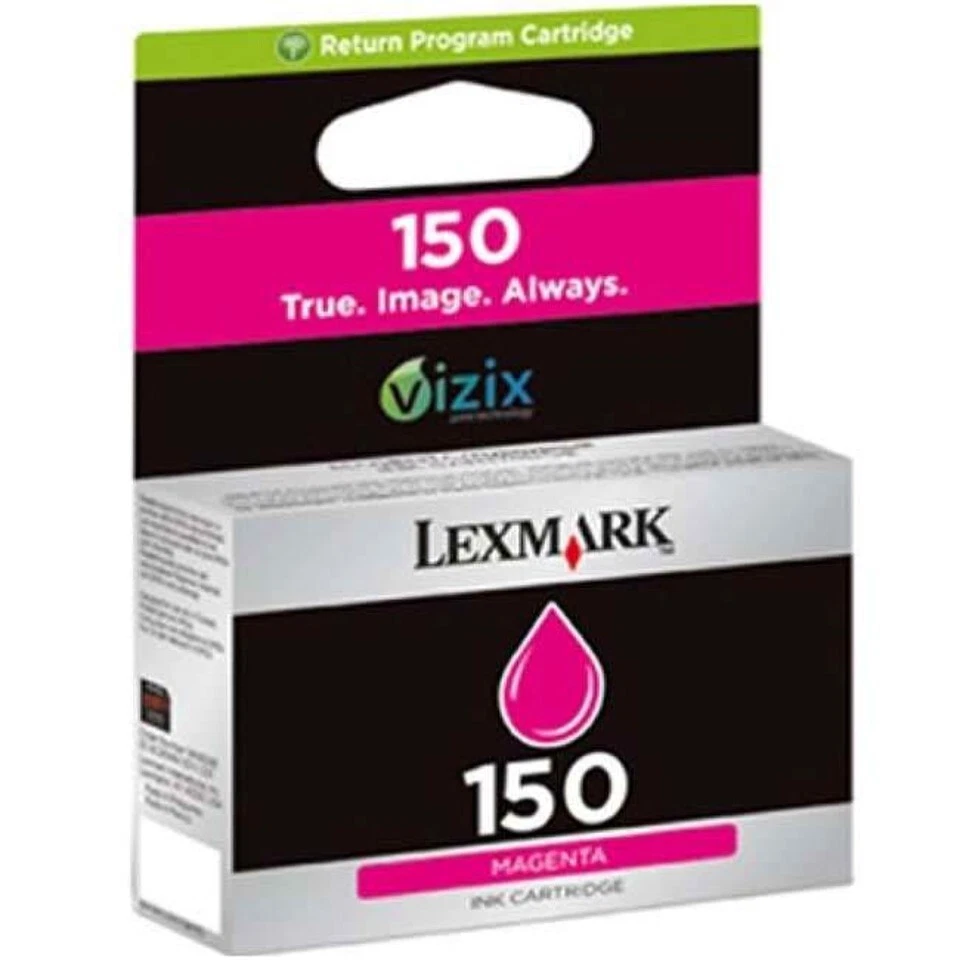 GENUINE AUTHENTIC LEXMARK 150 MAGENTA INK CARTRIDGE 14N1609E - Image 1 of 1