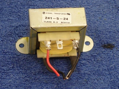 Signal Transformer 241-5-24, 115VAC In, 24VAC CT Center Tap @ 500mA Out - Used - Image 1 of 3