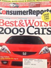 Consumer Reports Magazine Best & Worst Cars Of 2009 April 2009 032818nonrh
