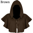 Halloween Hooded Cloak Cape Medieval Wizard Costume Witch Vampire Cosplay Cape