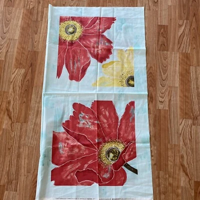 Panel de flores florales rojo amarillo caprichoso grande Cosmos Suite Laura Gunn Foto 1 de 4