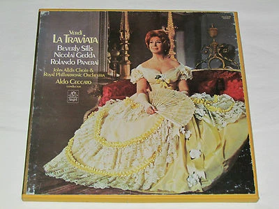 VERDI La Traviata 3-LP BOX SET Angel Beverly Sills Gedda Panerai ALDO CECCATO - Image 1 of 4
