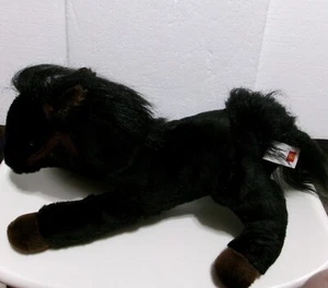 Wells Fargo Horse Plush Mike Pony Black & Brown - Picture 1 of 9