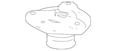 Suporte de apoio de suspensão genuíno Mercedes-Benz 204-320-12-73 - Imagem 1 de 2