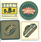 4 different beermats from breweries in Michigan, USA