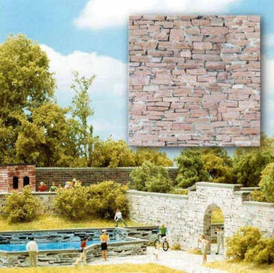 Busch 7423 HO/OO Gauge Sandstone Card Sheets (2) - Image 1 of 2