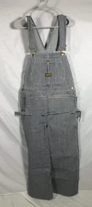 Vintage Washington Dee Cee sanforisiert Nadelstreifen Overall Werkzeugtasche 34x30 Neu mit Etikett - Bild 1 von 16