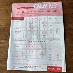 1966 Remington Guns Dealer Price List - Picture 1 of 6