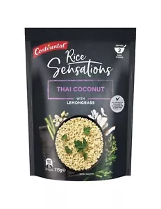 Continental Thai Coconut & Lemon Grass Rice 115g x 6 - Picture 1 of 1