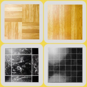 SELF ADHESIVE VINYL TILES !! Wood/Marble/Square/Kitchen~Bathroom~Flooring Lino - Picture 1 of 2