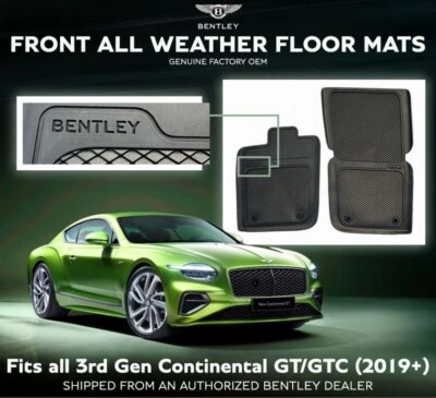 Alfombrillas delanteras para todo tipo de clima 3SB862435 OEM Bentley Continental GT/GTC MI 2019+ Foto 1 de 2