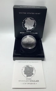 2021 O Morgan Silver  Dollar 100th Anniversary In OGP Box & COA - Picture 1 of 2