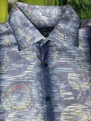 Jhane Barnes Shirt Mens 2XL  Abstract Fractal Button Down XXL - Image 1 of 4