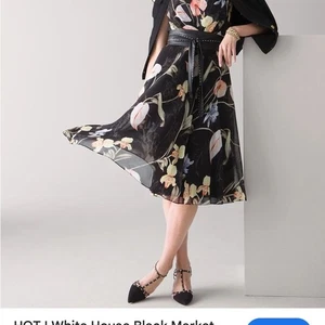 White House Black Market Floral Print Midi Dress - Picture 1 of 1
