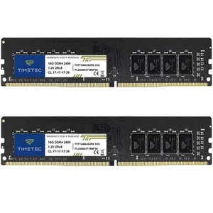 32GB KIT(2x16GB) DDR4 2400MHz PC4-19200 Non-ECC Unbuffered 1.2V CL17 2Rx8 Dua... - Picture 1 of 5