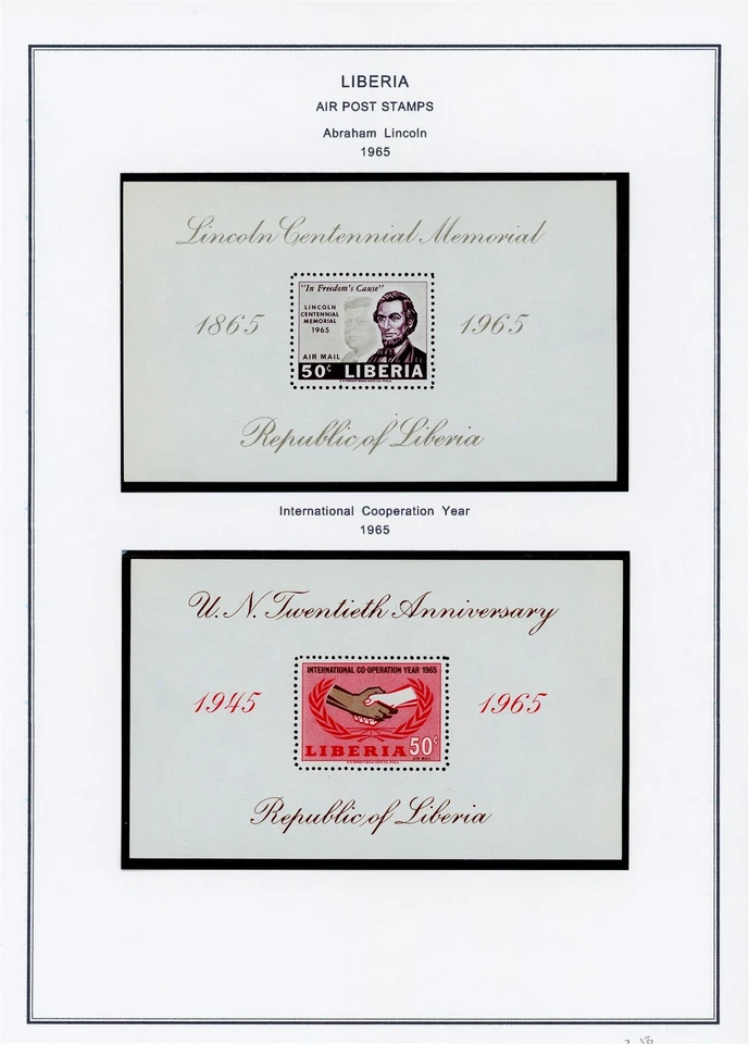 LIBERIA Selecciones en Página de Álbum Lote #128 - VER ESCANEO - $$$ Foto 1 de 1