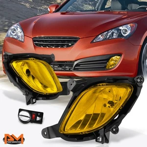 For 10-12 Hyundai Genesis Coupe Amber Lens Front Bumper Fog Light/Lamp W/Switch - Bild 1 von 6