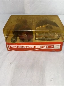 Oldtimer 6 Volt FAHRRAD Rücklicht / Licht ZYKLUS GENERATOR SET #333 NEU - Bild 1 von 8