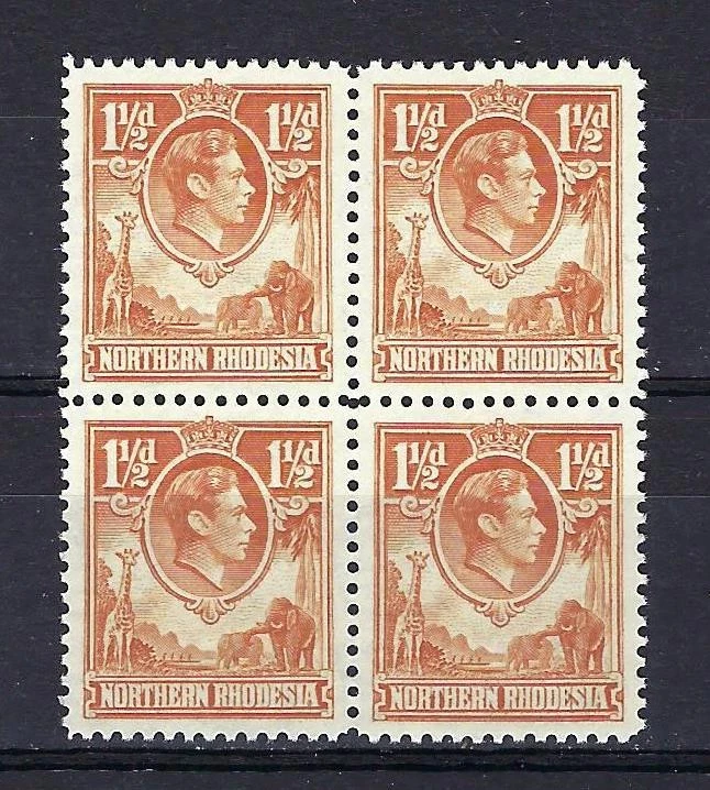 Northern Rhodesia 1941 Sc# 30 King George block 4 MNH - Image 1 of 1