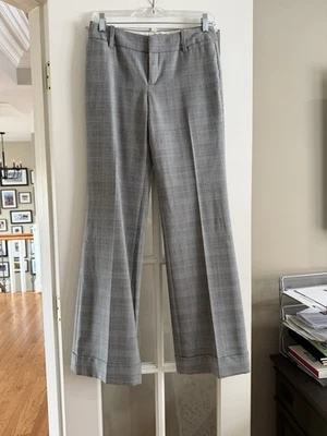 Banana Republic Ryan Fit Herringbone Plaid Stretch Cuffed Dress Pants Size 0 - Image 1 of 4