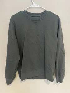 Everlane Uniform 100% Cotton French Terry Crewneck Sweatshirt Gray Size M - Picture 1 of 7