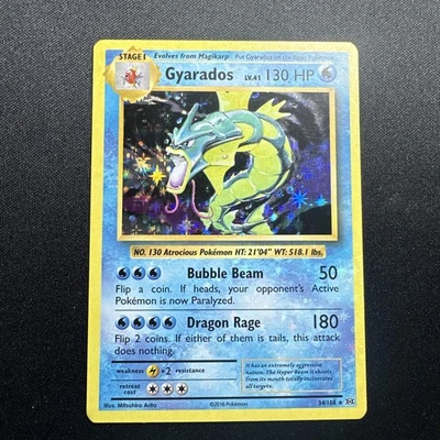 Pokémon TCG XY Evolutions Holo Rare Gyarados 34/108 ✨HOLO BLEED✨ - Image 1 of 4
