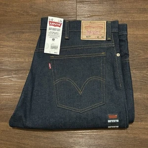 NEW Levi’s 517 Bootcut Jeans Boot Cut Dark Wash Denim Men’s 42x34 No Stretch - Picture 1 of 17