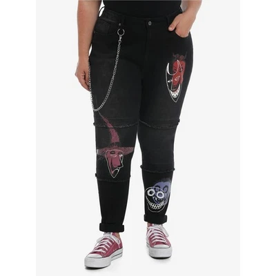 Pantalones de mezclilla Disney Her Universe Pesadilla antes de Navidad Oogies niños mamá talla 5/27 Foto 1 de 4